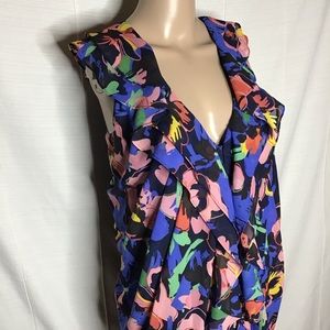 H&M floral hook front dress